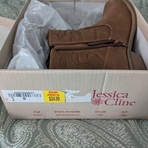 Jessica Cline Brown Kids Boots